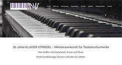 Desktop Screenshot of klavierstriegel.de